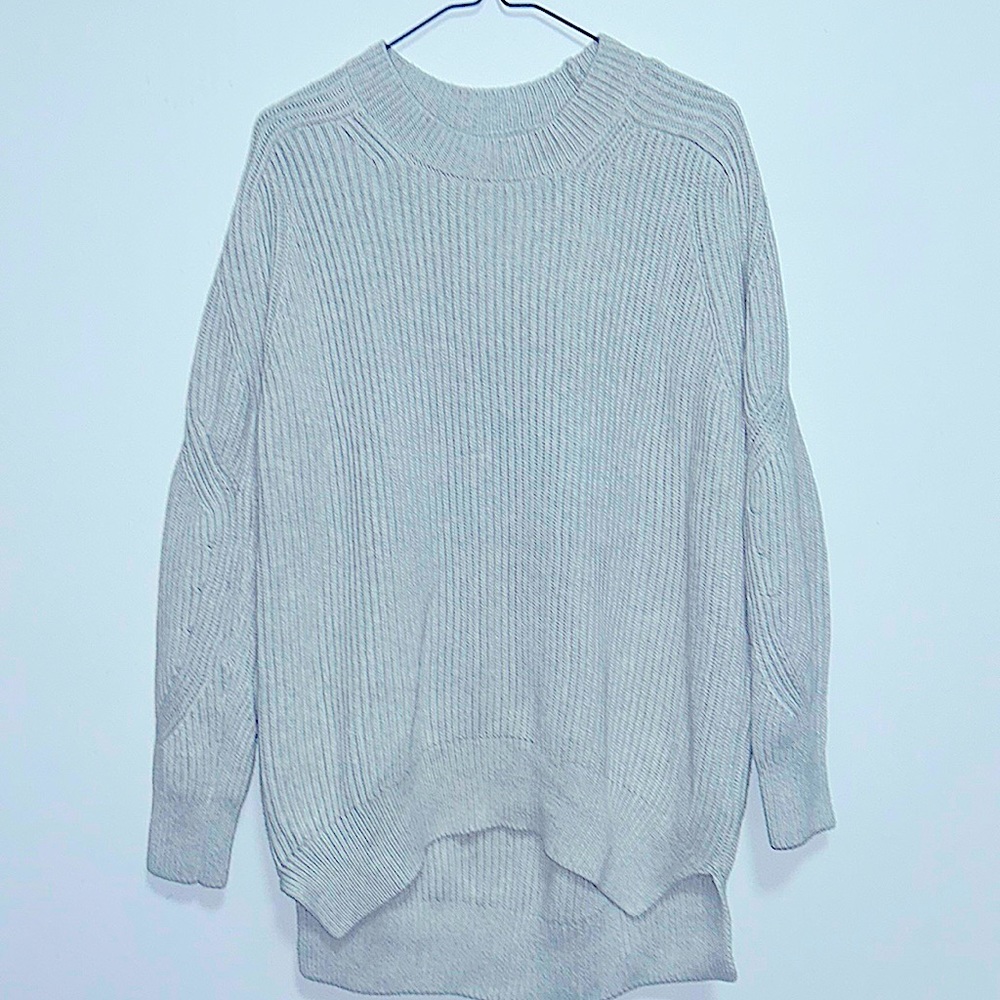 “ALL SAINTS BRAND” LIGHT GREY 100% COTTON SWEATSHIRT